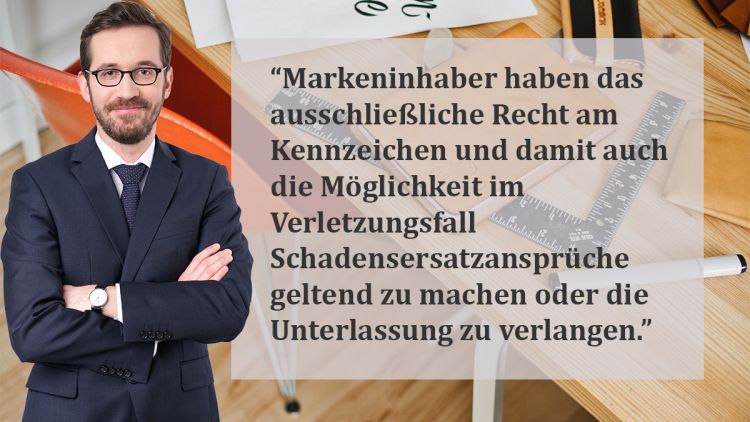 Marke anmelden Vorteile: Dr. Jonas Kahl, Spirit Legal Rechtsanwälte: Anspruch auf Schadensersatz und Unterlassung