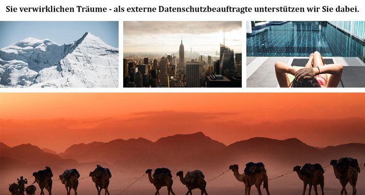 Externer Datenschutzbeauftragter Reisebüro: Sie verwirklichen Träume - wir unterstützen Sie dabei